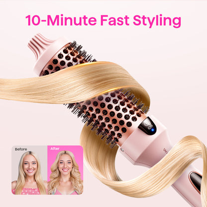 Ceramic Hair Styling Iron with Comb and Clips