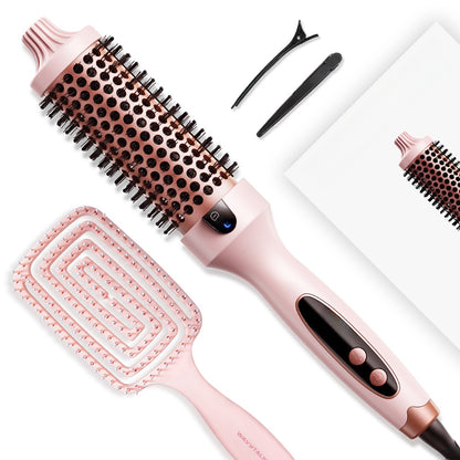 Ceramic Hair Styling Iron with Comb and Clips