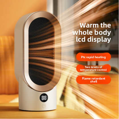Ceramic heater for home use, providing warm air.