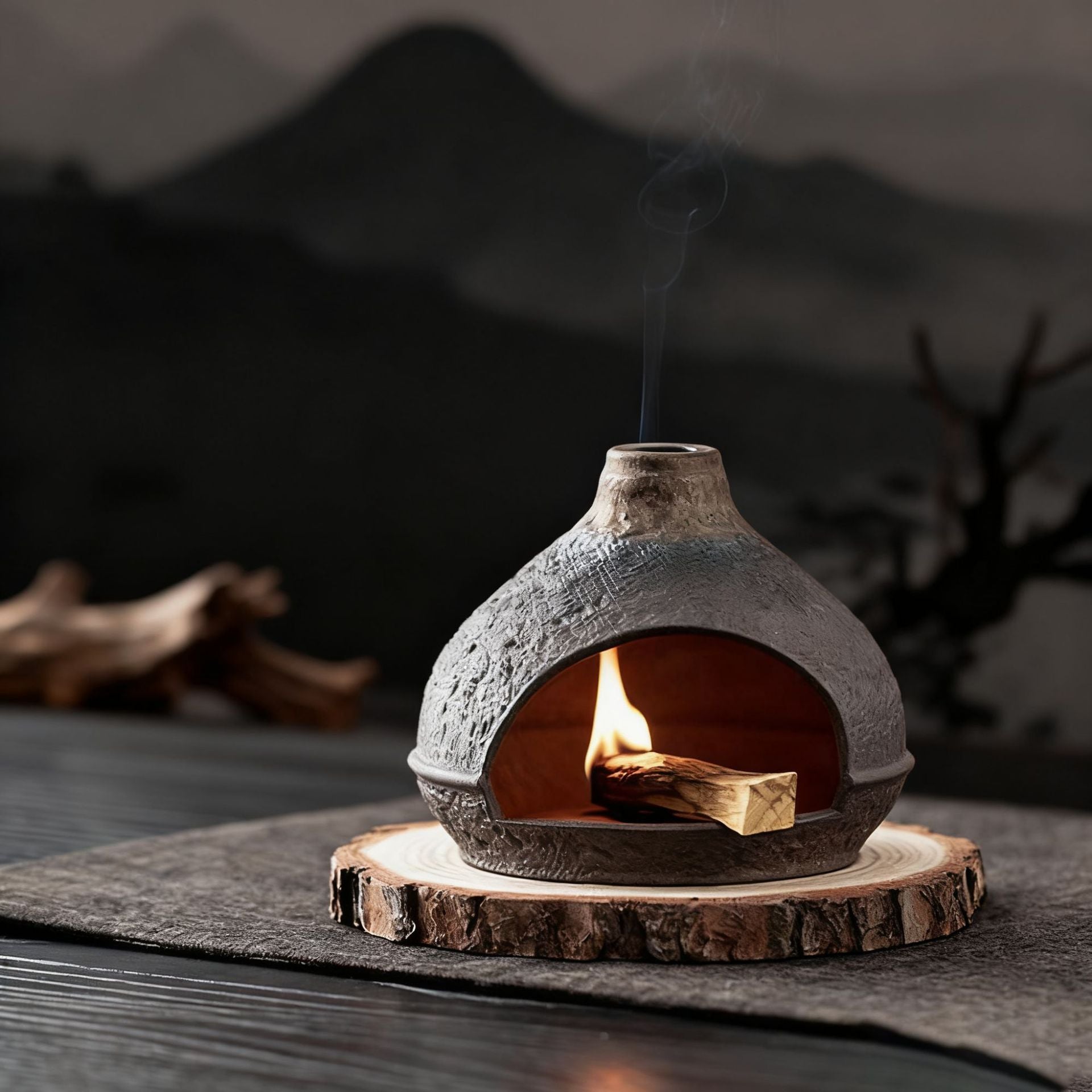 Ceramic incense burner