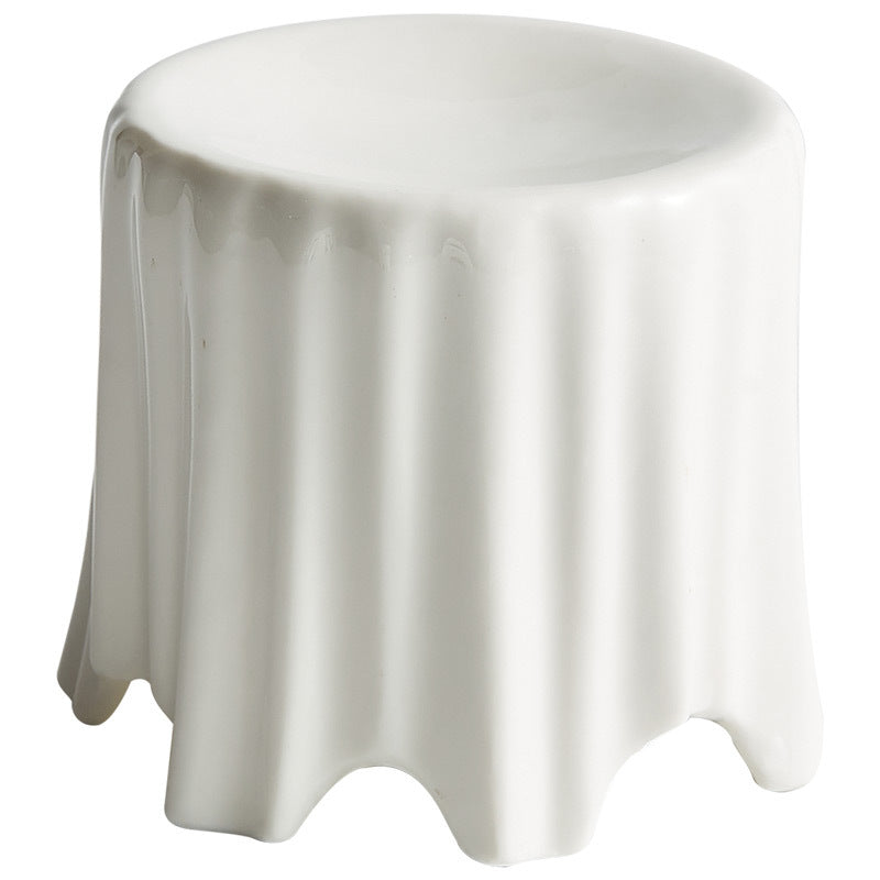 Ceramic Irregular Shape White Plate