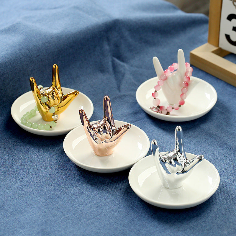 Ceramic Jewelry Storage Decorative Tray