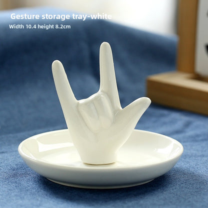 Ceramic Jewelry Storage Decorative Tray