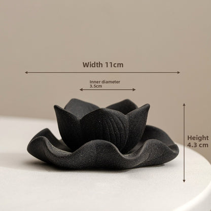 Ceramic Lotus Candle Holder