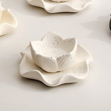 Ceramic Lotus Candle Holder
