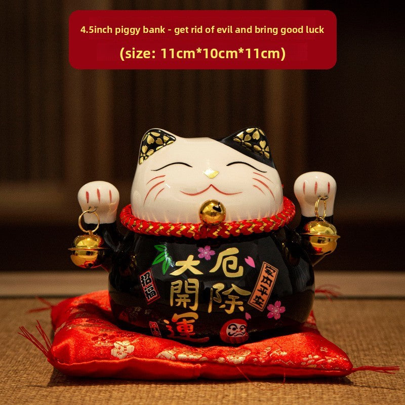 Ceramic Lucky Cat Decorative Ornament