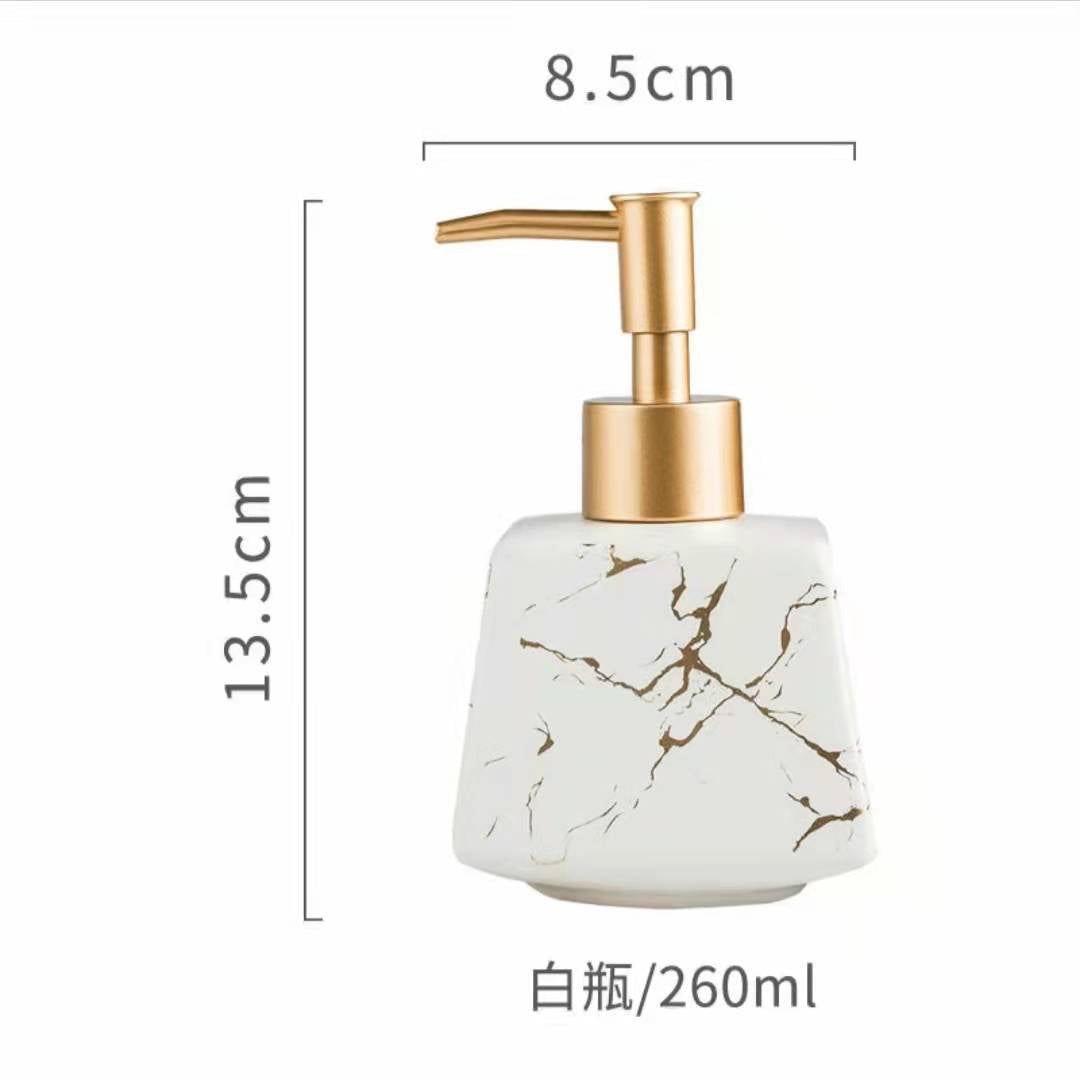 Ceramic Marble Bathroom Bottle