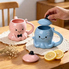 Pink octopus cup