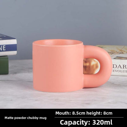 Ceramic Mug with Big Ear Handle