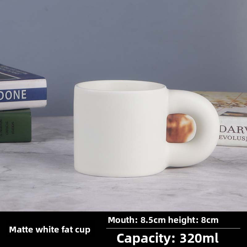 Ceramic Mug with Big Ear Handle