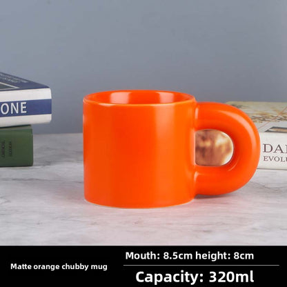 Ceramic Mug with Big Ear Handle