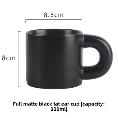 Ceramic Mug with Big Ear Handle