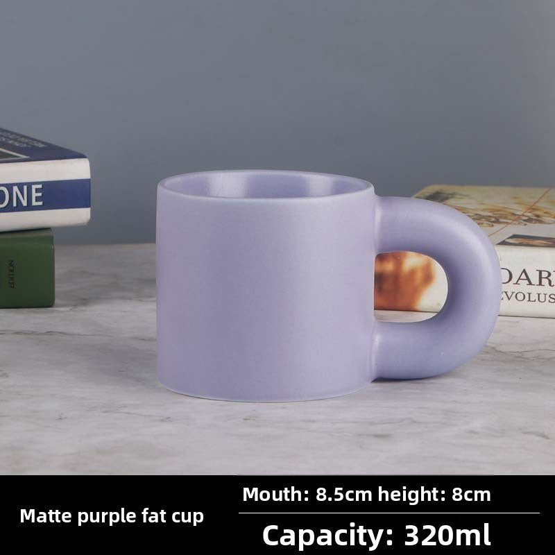 Ceramic Mug with Big Ear Handle