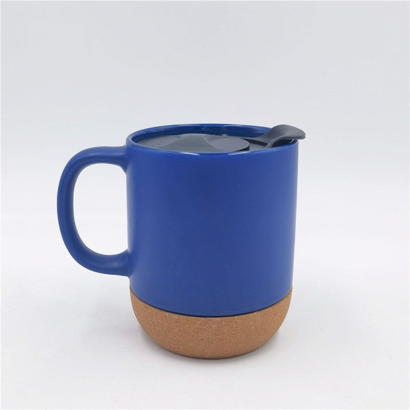 Ceramic mug with cork base