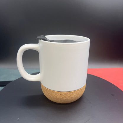 Ceramic mug with cork base