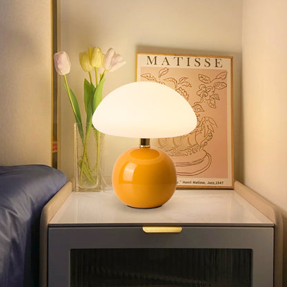 Ceramic Mushroom Night Light Table Lamp