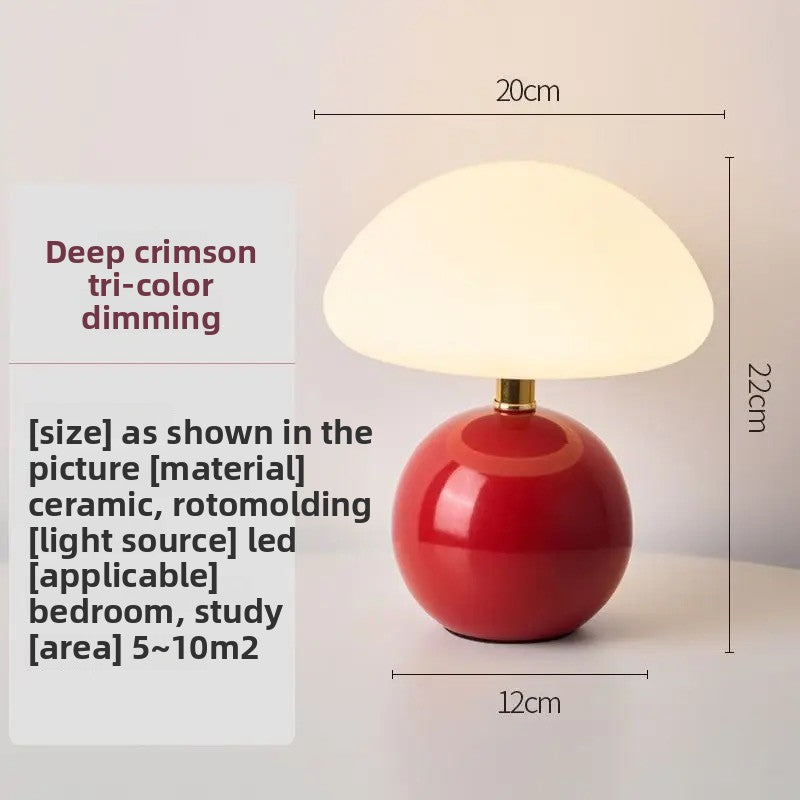 Ceramic Mushroom Night Light Table Lamp