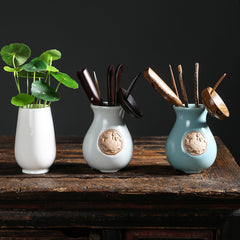 White Porcelain Six-Gentleman Blackwood