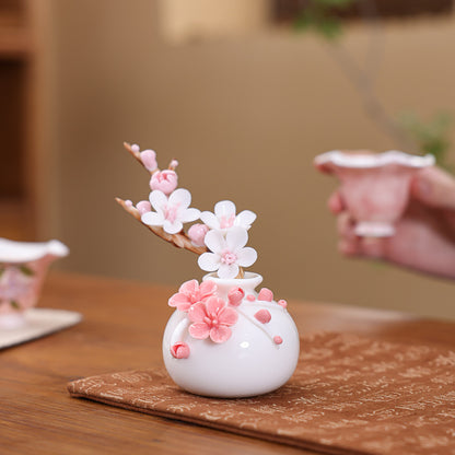 Ceramic plum blossom decorative item