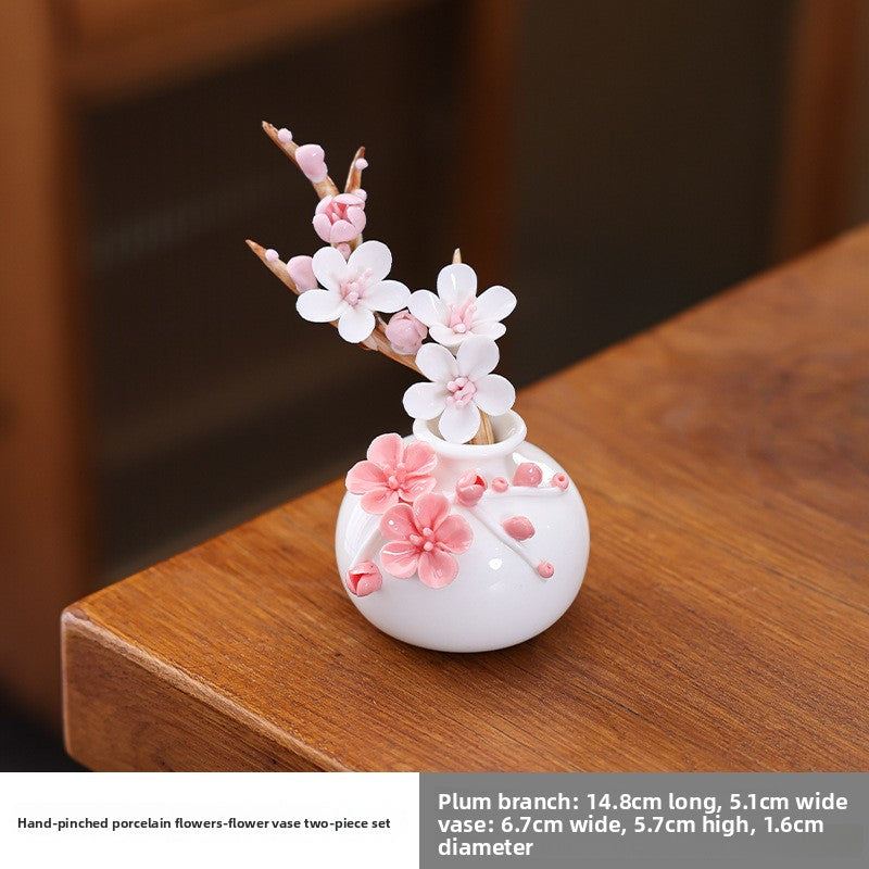 Ceramic plum blossom decorative item