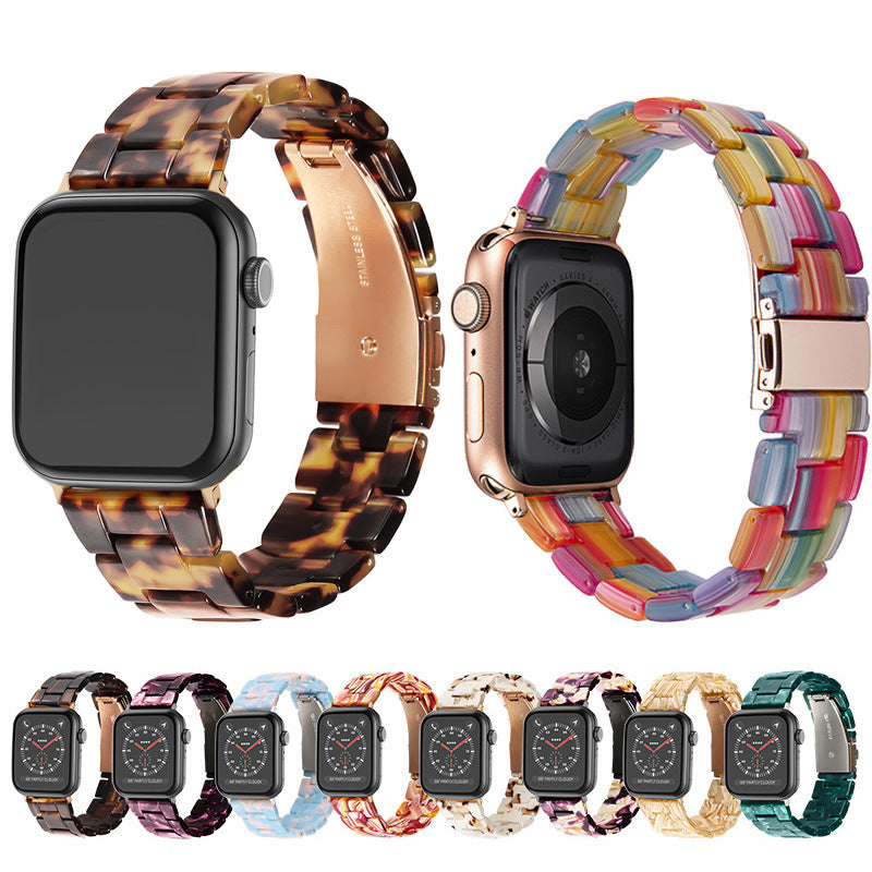 Ceramic resin watch strap