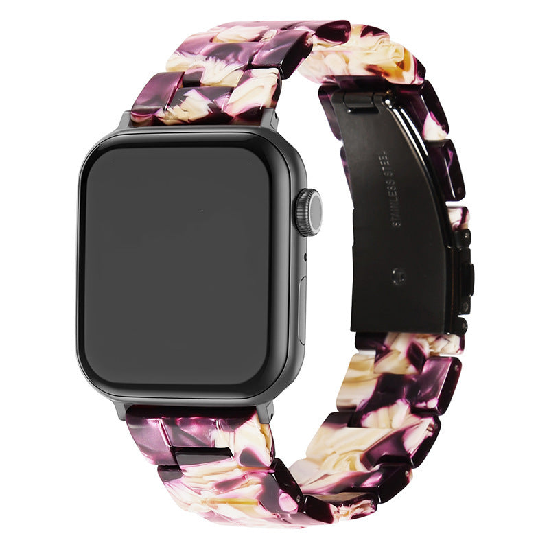 Ceramic resin watch strap