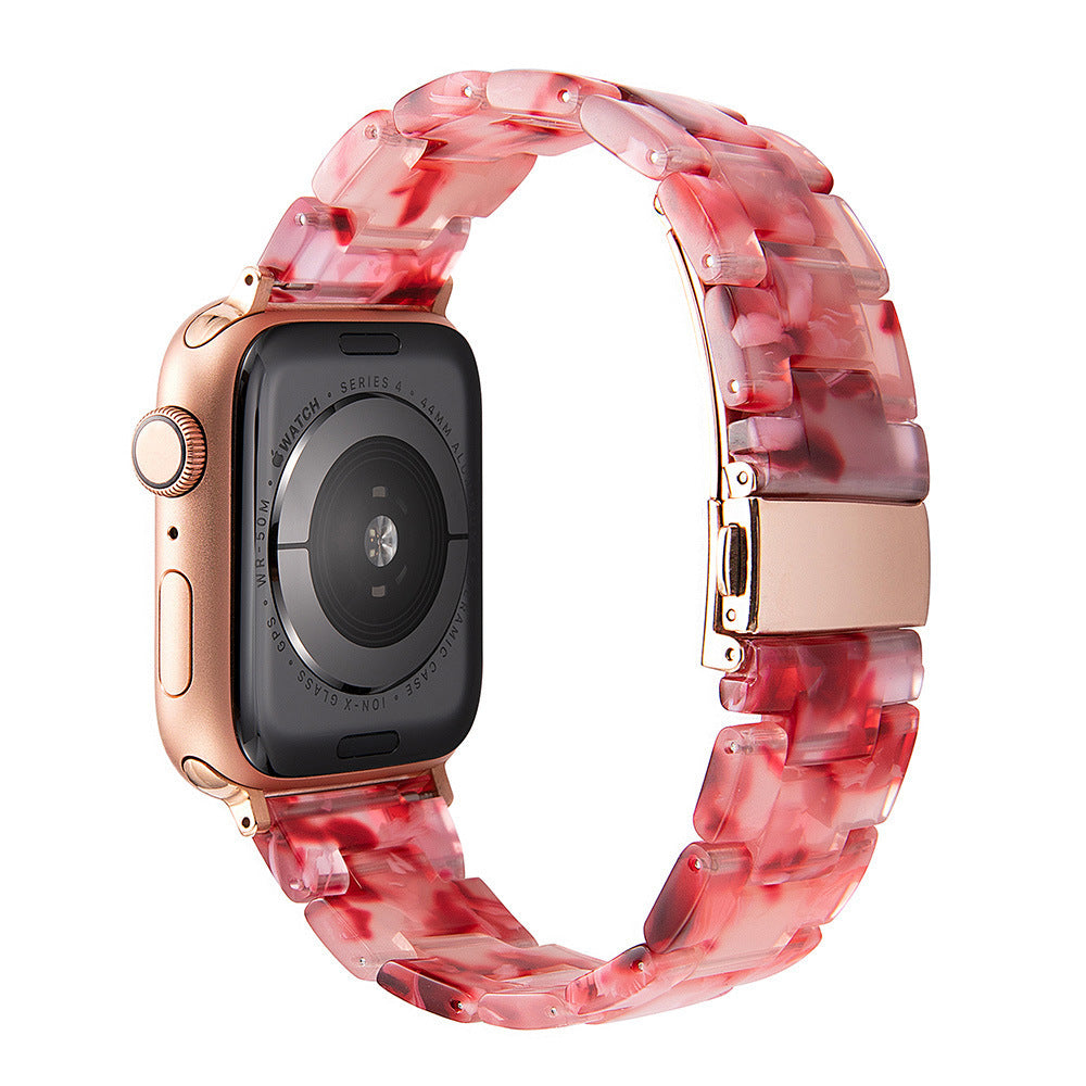 Ceramic resin watch strap