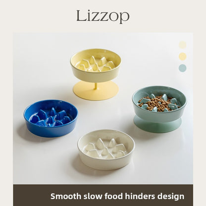 Ceramic Slow Feeder Pet Bowl