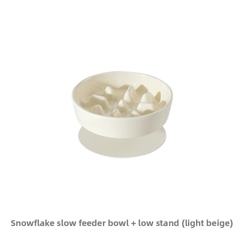 Ceramic Slow Feeder Pet Bowl