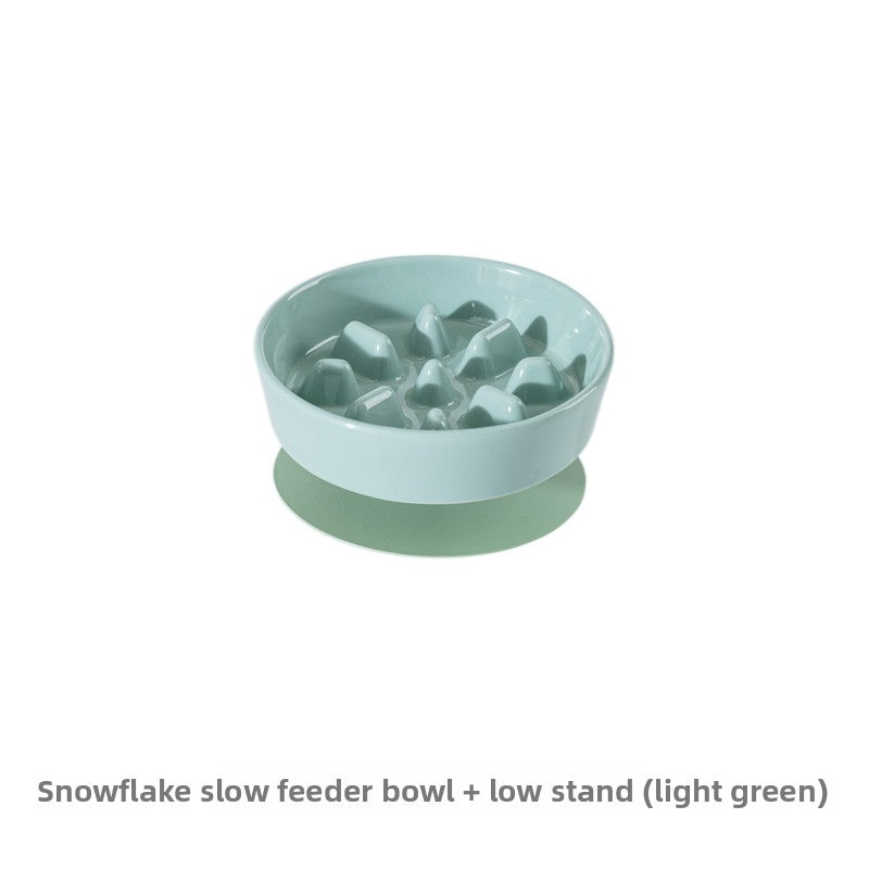 Ceramic Slow Feeder Pet Bowl