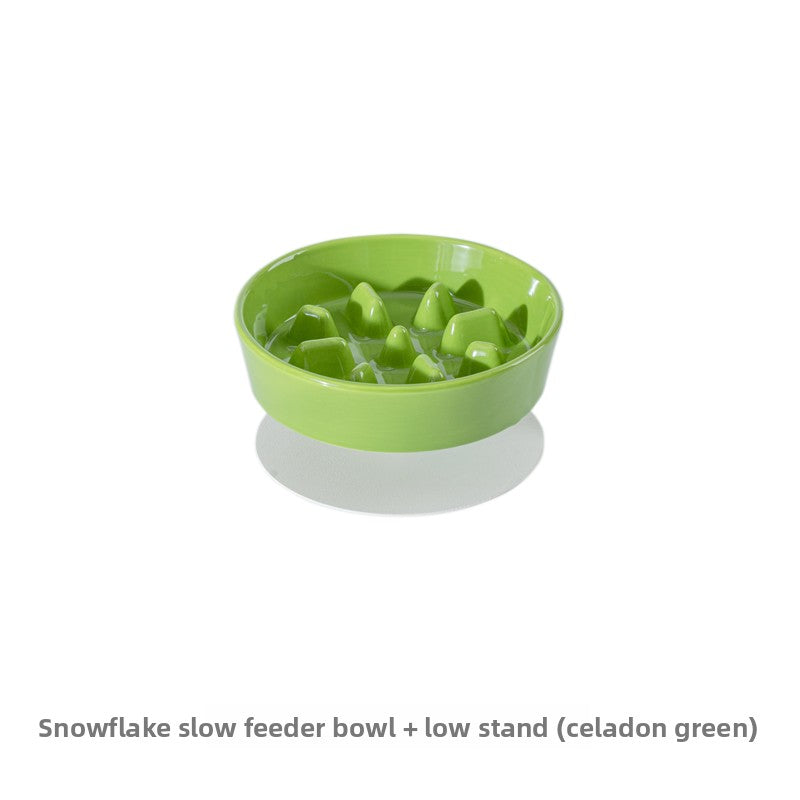 Ceramic Slow Feeder Pet Bowl