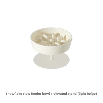 Ceramic Slow Feeder Pet Bowl