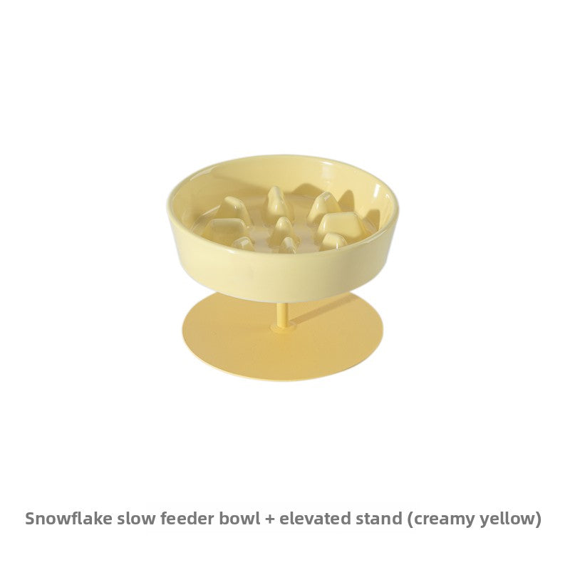 Ceramic Slow Feeder Pet Bowl