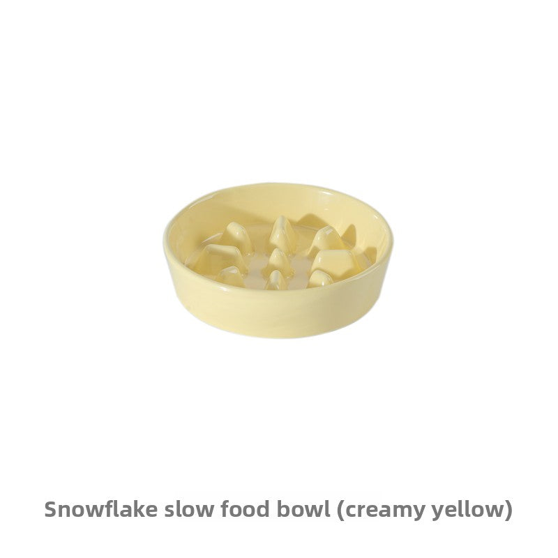 Ceramic Slow Feeder Pet Bowl