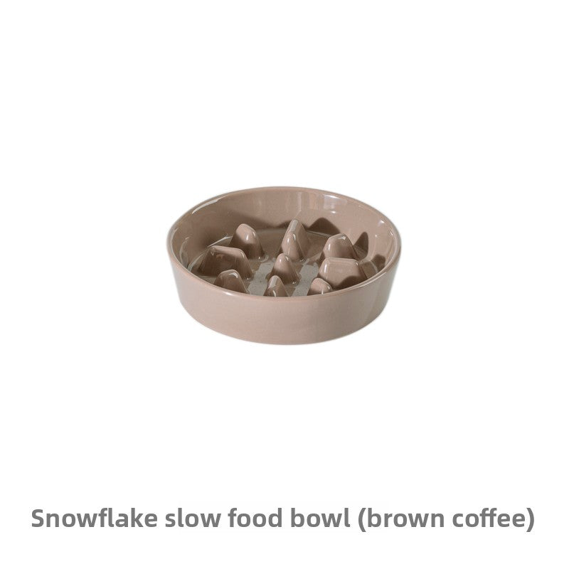 Ceramic Slow Feeder Pet Bowl