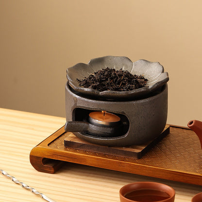 Ceramic tea roasting stove and tea set