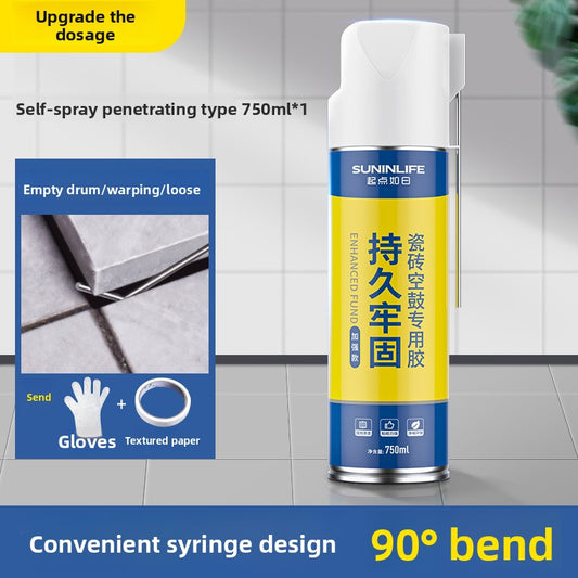 Ceramic tile hollowing special adhesive penetration repair