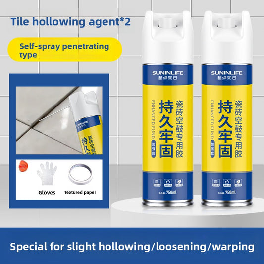 Ceramic tile hollowing special adhesive penetration repair