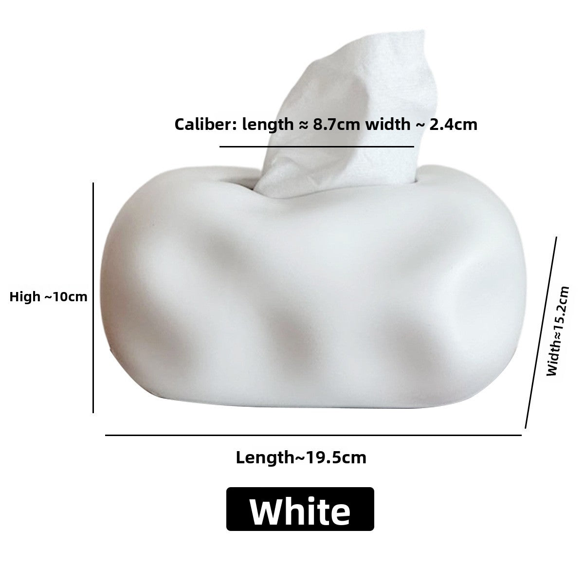 Ceramic Tissue Box Home Decor