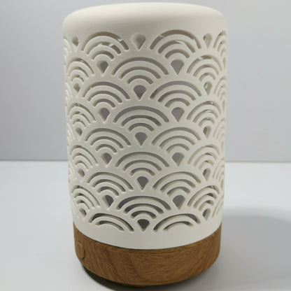 Ceramic Ultrasonic Aromatherapy Humidifier with Colorful LED Lights