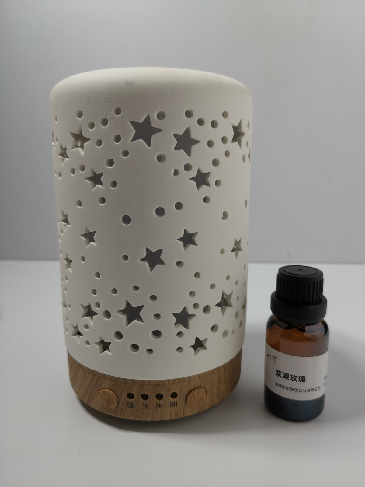 Ceramic Ultrasonic Aromatherapy Humidifier with Colorful LED Lights