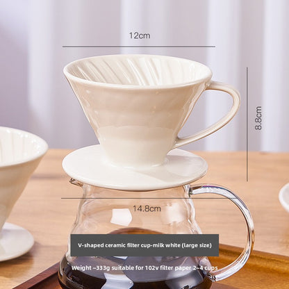 Ceramic V60 Coffee Dripper Filter Cup