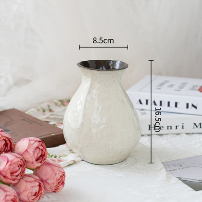 Ceramic Vase French Retro Floral Arrangement Home Decor