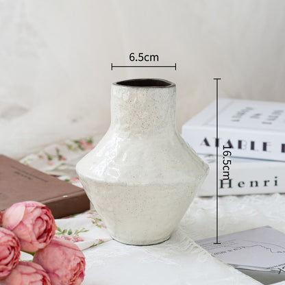 Ceramic Vase French Retro Floral Arrangement Home Decor