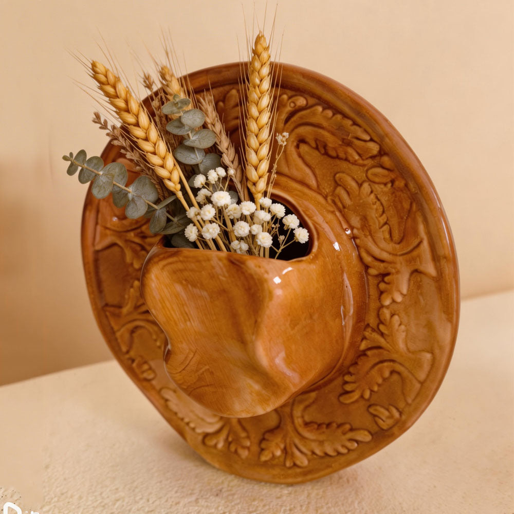 Ceramic Vase Handmade Cowboy Hat Vase