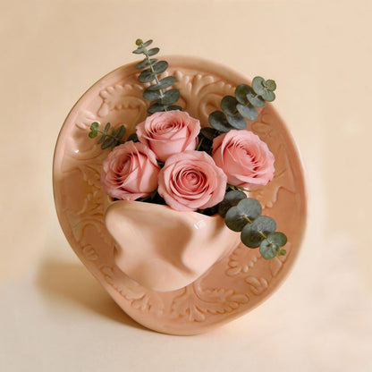 Ceramic Vase Handmade Cowboy Hat Vase
