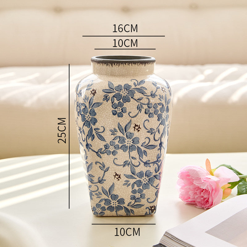 Ceramic Vase Wabi-Sabi Style Home Decoration Flower Vessel