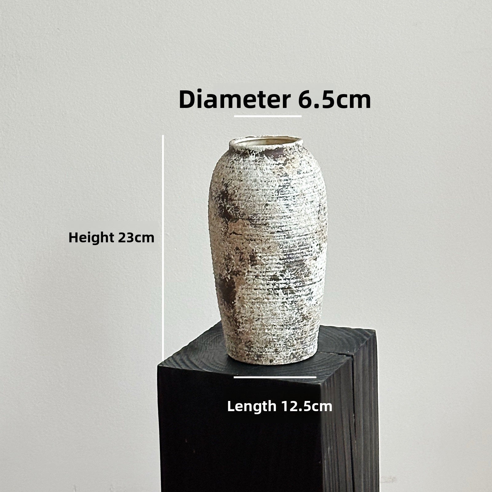 Ceramic Vase Wabi-Sabi Style Home Decoration Flower Vessel