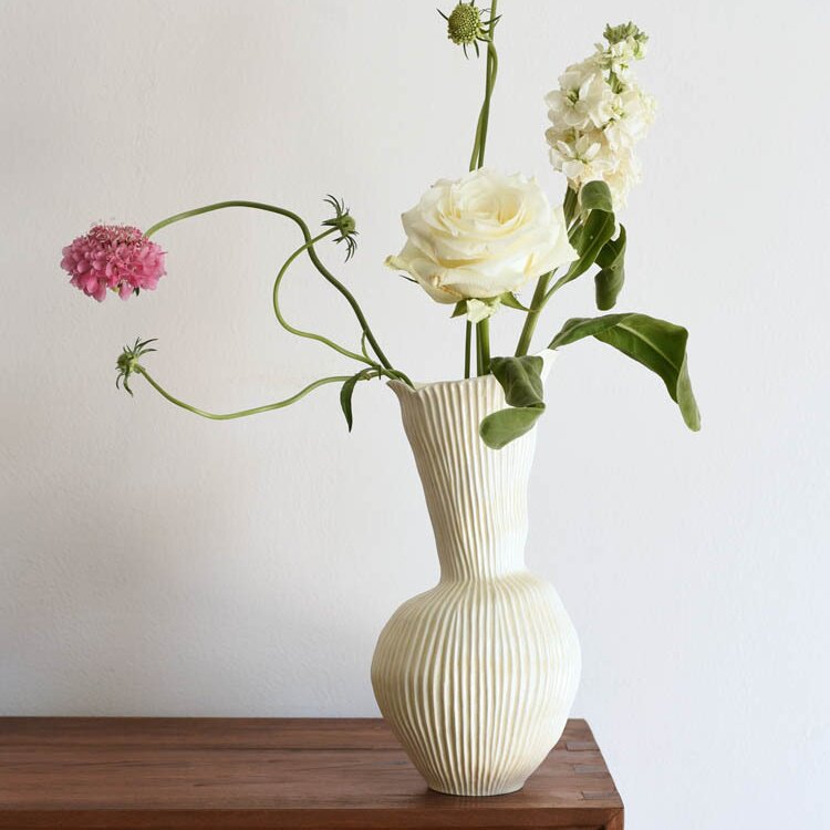 Ceramic Vase Wabi-Sabi Style Home Decoration Flower Vessel
