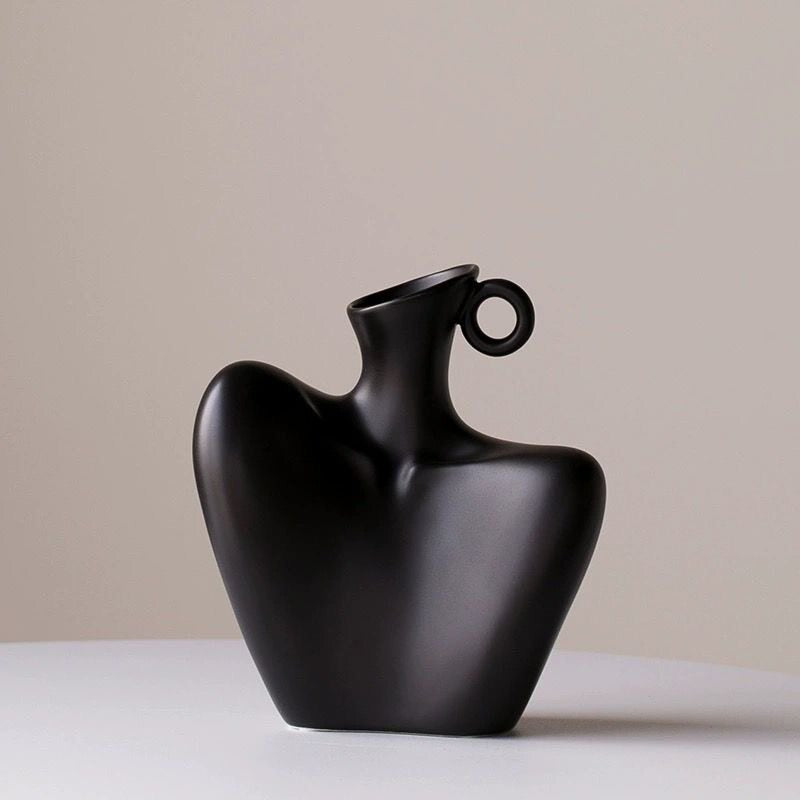 Ceramic Vase Wabi-Sabi Style Home Decoration Flower Vessel